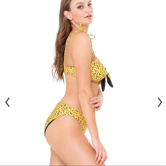 Reversible Leopard Print Knot Front Bikini Set - Picture 4 of 6